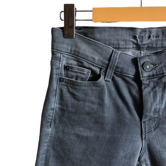 7FAM Jeans The Straight Leg Size 24 Grey Wash - Picture 5 of 15